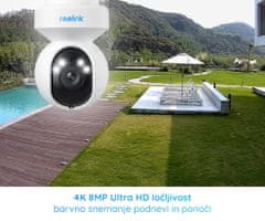 Reolink E1 OUTDOOR PRO IP kamera, 4K UHD, WIFI 6, vrtenje, nočno snemanje, aplikacija, dvosmerna komunikacija