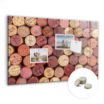 tulup.si Magnetna tabla za zid Vinske zamaške