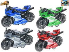 Motorno kolo Roadblaster 9 cm kovinski reverz - mešanica barv (siva, zelena, modra, rdeča)