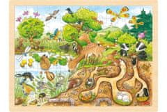 Goki Puzzle Raziskovanje narave 96 kosov - lesene