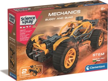 Clementoni Science&amp;Play Mehanski laboratorij Buggy in Quad Bike 2v1