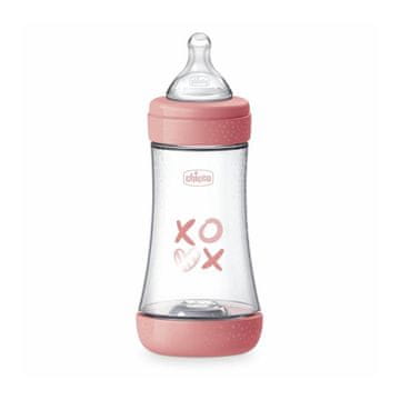 Chicco Otroška steklenička Perfect5 silikon 240ml deklica