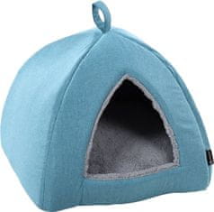 Flamingo Isidoor Cat Bed Blue 40x38cm