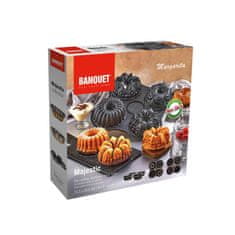 Banquet Kalup za 4 peciva 14 cm MAJESTIC Margarita površina brez prijema, lito
