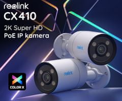 Reolink CX410 IP kamera, 2K, PoE, ColorX tehnologija, aplikacija, IP67, dvosmerna komunikacija