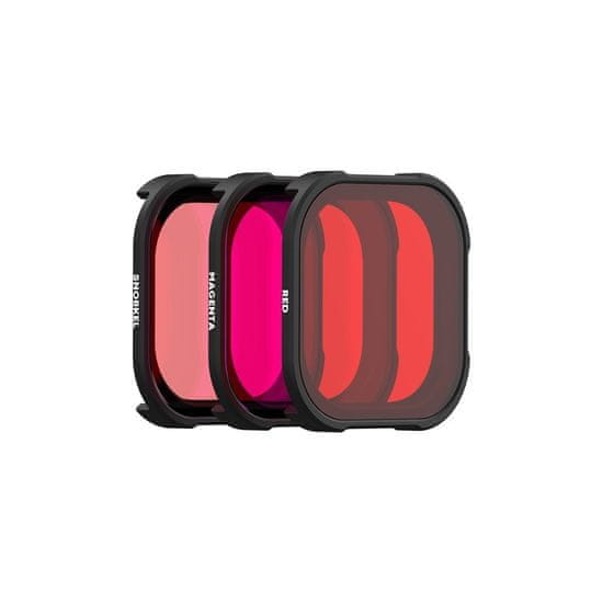 slomart komplet 3 polarpro divemaster filtrov za gopro hero 9/10/11/12