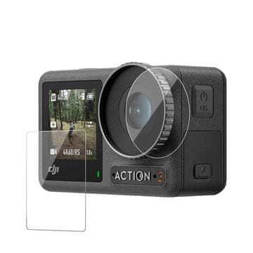 slomart Telesinovo kaljeno steklo za objektiv in zaslon za dji osmo action 3