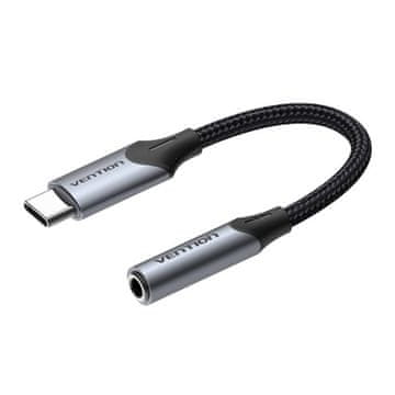 Vention Zvočni adapter USB-C moški na 3,5MM jack ženski Vention BGJHA 0,1 m