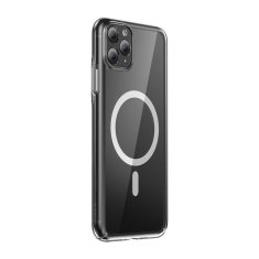 slomart zaščitni ovitek baseus magnetic crystal clear za iphone 11 pro (prozoren) + kaljeno steklo + komplet za čiščenje