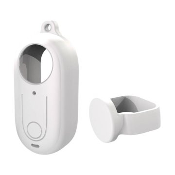 slomart silikonski puluz ovitek s pokrovom za objektiv za insta360 go 3 white