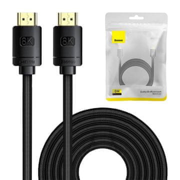 slomart Baseus hdmi kabel 8k@60hz, 8m (črn)
