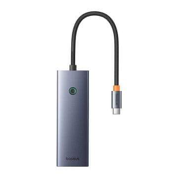 slomart vozlišče 7v1 baseus ultrajoy, usb-c - hdmi, vga, 4xusb 3.0, pd (siva)