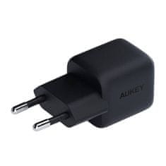 Aukey Stenski polnilec Aukey PA-B1L, USB-C, 30 W (črn)