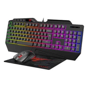 slomart gaming kit 4v1 havit gamenote kb501cm slušalke + tipkovnica + miška + podloga za miško