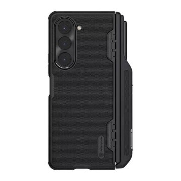 slomart nillkin super frosted shield zložljivo ohišje za pisalo z držalom za pisalo in stojalom za samsung galaxy z fold 5 (črno)