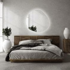 tulup.si Asimetrično ogledalo z led osvetlitvijo 87x86 cm Nevtralna svetloba