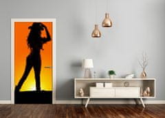 tulup.si Tapete na vratih Slika kaubojka 75x205 cm