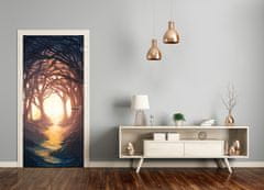 tulup.si Tapete na vratih Temni gozd 95x205 cm