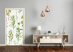 tulup.si Samolepilni tapete na vratih Weeds in zelišča 95x205 cm