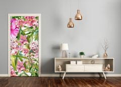tulup.si Samolepilni tapete na vratih Tropski cvetje 85x205 cm