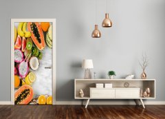 tulup.si Samolepilni tapete na vratih Sadje 85x205 cm