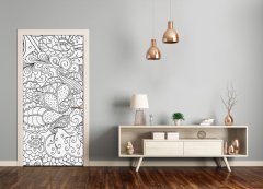 tulup.si Samolepilni tapete na vratih Ozadje zentangle 85x205 cm