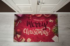 tulup.si Predpražnik za vrata We wish You a Merry Christmas 90x60 cm