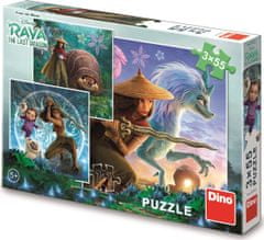 Dino Puzzle Raya in prijatelji 3x55 kosov