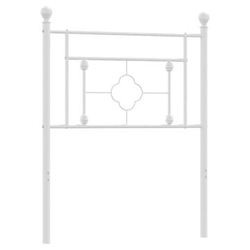 Vidaxl Kovinsko nadomestno vzglavje belo 75 cm