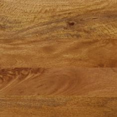 Vidaxl Klop 160x40x45 cm trden mangov les in železo