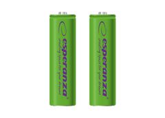 Esperanza eza103g esperanza akumulatorske baterije ni-mh aa 2000mah 2 kosa zelene barve