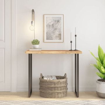 shumee vidaXL Mizna plošča 90x40x3,8 cm pravokotna akacija naraven rob