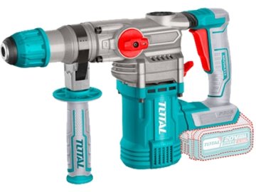 Total Akumulatorsko vrtalno kladivo Total TRHLI20288, SDS Plus, brez ščetk, 20V Li-ion, 2000mAh, 4,5J, industrijsko, brez baterije in polnilnika
