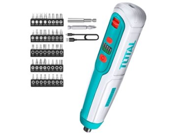 Total Akumulatorski izvijač Skupaj TSDLI0403 Mini, 4V, polnjenje USB, komplet bitov