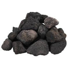Greatstore Vulkanski kamen 25 kg črn 5-8 cm