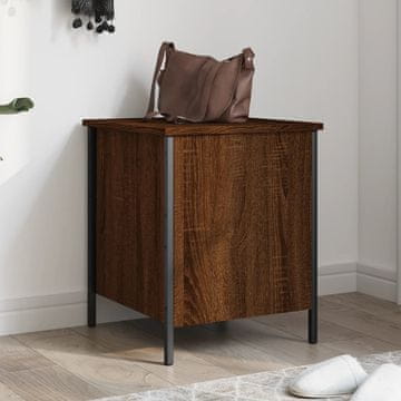Vidaxl vidaXL Shranjevalna klop rjav hrast 40x42,5x50 cm