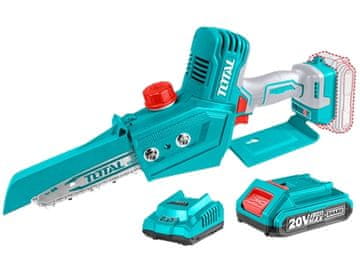 Total Akumulatorska verižna žaga Skupaj TGSLI20685, mini, 20V LI-ION, brez ščetk, 1 kos akumulatorja, 1 kos polnilnika