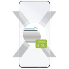 FIXED Kaljeno steklo Fixed Full-Cover za Samsung Galaxy S22 5G s podporo za bralnik v zaslonu - črno