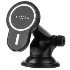 FIXED Fiksno držalo za mobilni telefon MagClick XL s podporo MagSafe, za steklo ali armaturno ploščo, 15 W - črno