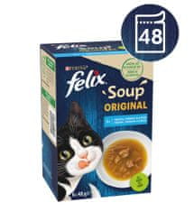 Felix hrana za mačke ribe, tuna in morska plošča, 8x (6x48 g)