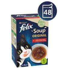 Felix hrana za mačke govedina, piščanec, jagnjetina, 8x (6x48 g)