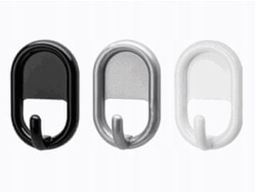 shumee Enojni samolepilni plastični obešalnik za oblačila