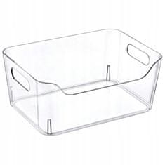 shumee Pravokotni prozorni organizator za hladilnik 27x19x11,5 cm