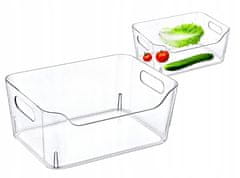 shumee Pravokotni prozorni organizator za hladilnik 27x19x11,5 cm