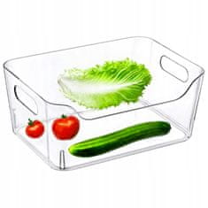 shumee Pravokotni prozorni organizator za hladilnik 27x19x11,5 cm