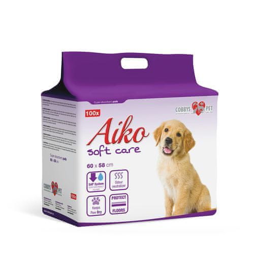 AIKO SOFT CARE 60x58cm 100ks podloge za pse
