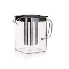 Banquet Kuhalnik KIRSTY 1,1 l s sitom, plastičnim pokrovom, steklenim ročajem.