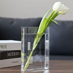 HOME & MARKER® Vaza za rože, Vaza v obliki knjige, Dekoracija doma (15 x 20 x 4 cm) | FLOWERFRAME