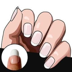 BRILIANTO Samolepilne nalepke za nohte, Nalepke za nohte, Gel nalepke, UV nalepke za nohte (Francoska manikura, 14 kom) | BRILIANTO