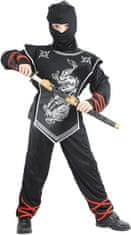 Unika 25623 ninja kostum, srebrn